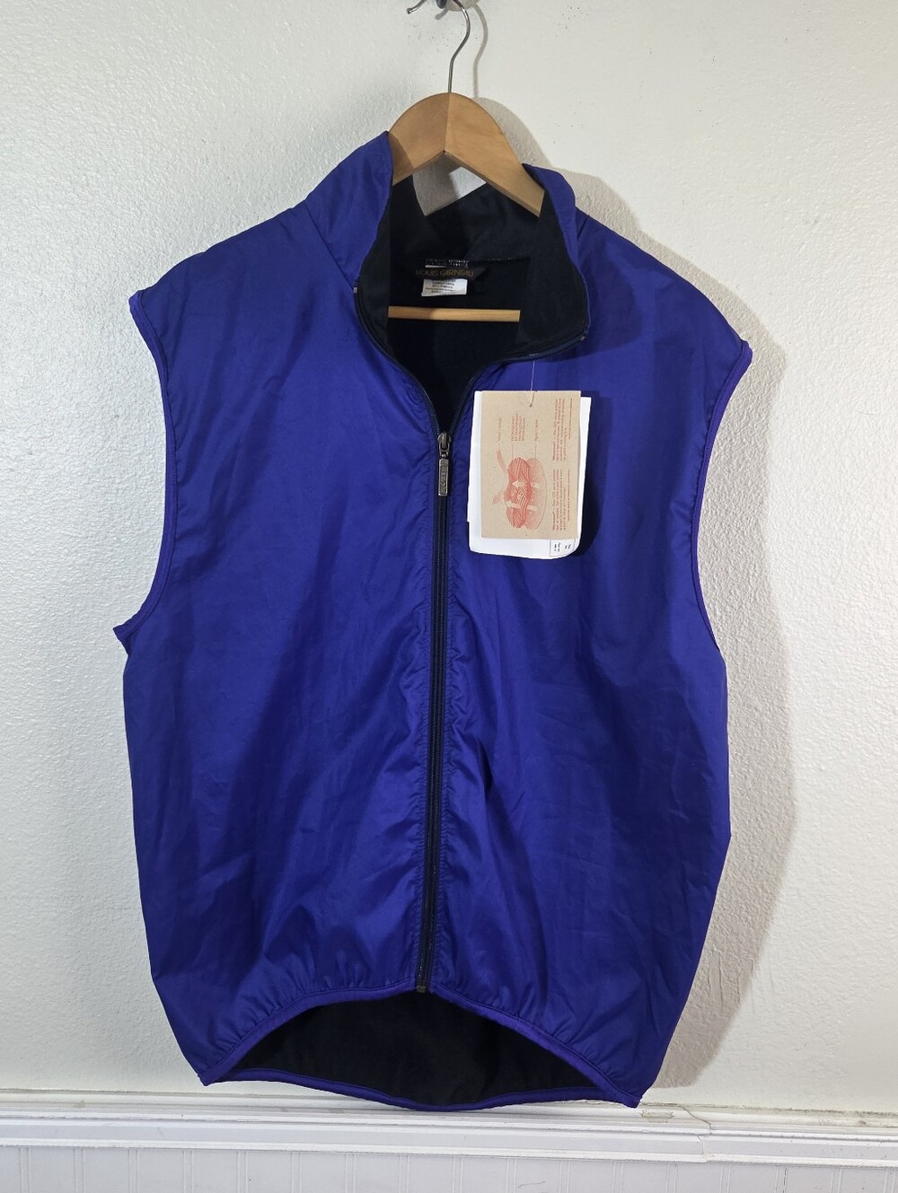 Louis Garneau Microzone Cycling Vest Men's XL Blue Made USA NWT Vintage NOS